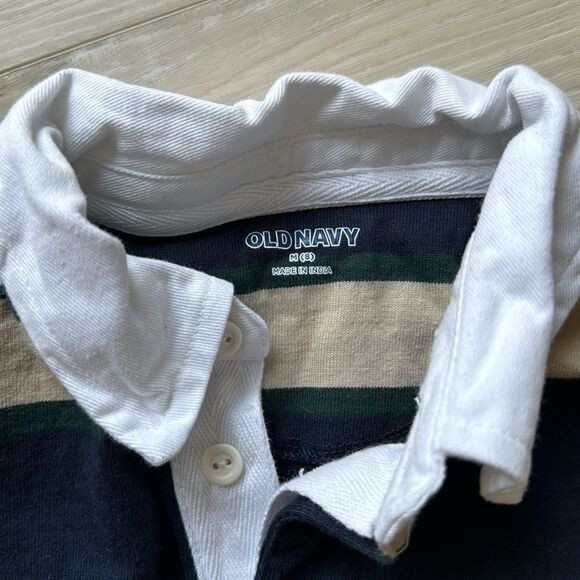 Old Navy & Cat & Jack Youth Size 8 Two Piece Sweater Striped Shirt Preppy Medium - Picture 5 of 6